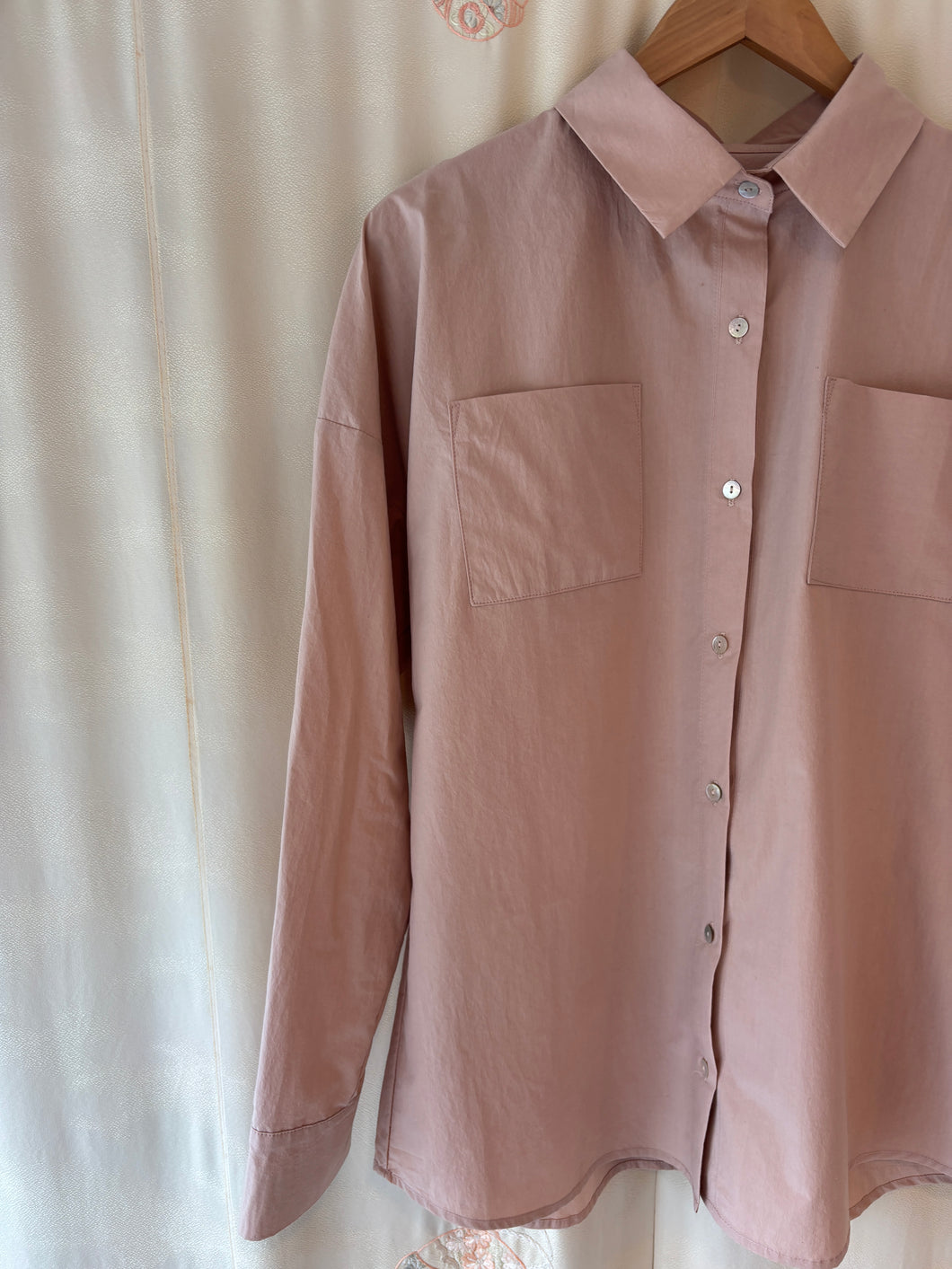 Wright shirt  Cameo Peached cotton Size Medium