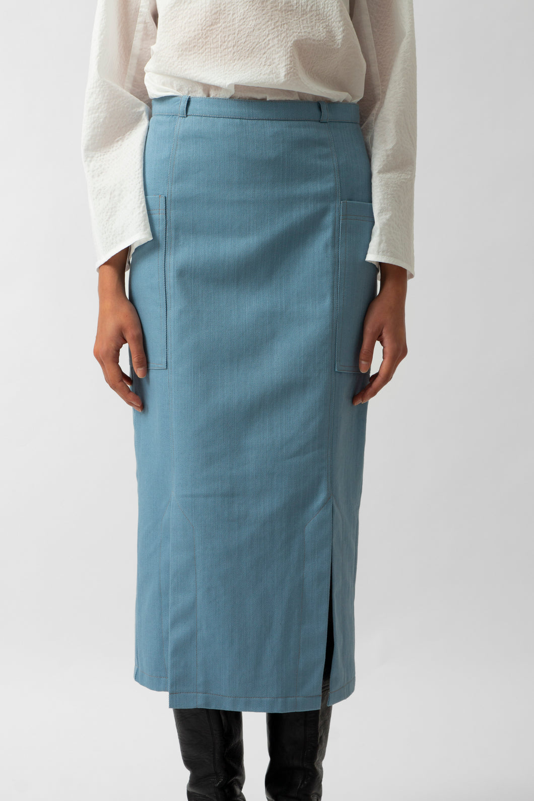 Ulan Skirt washed blue