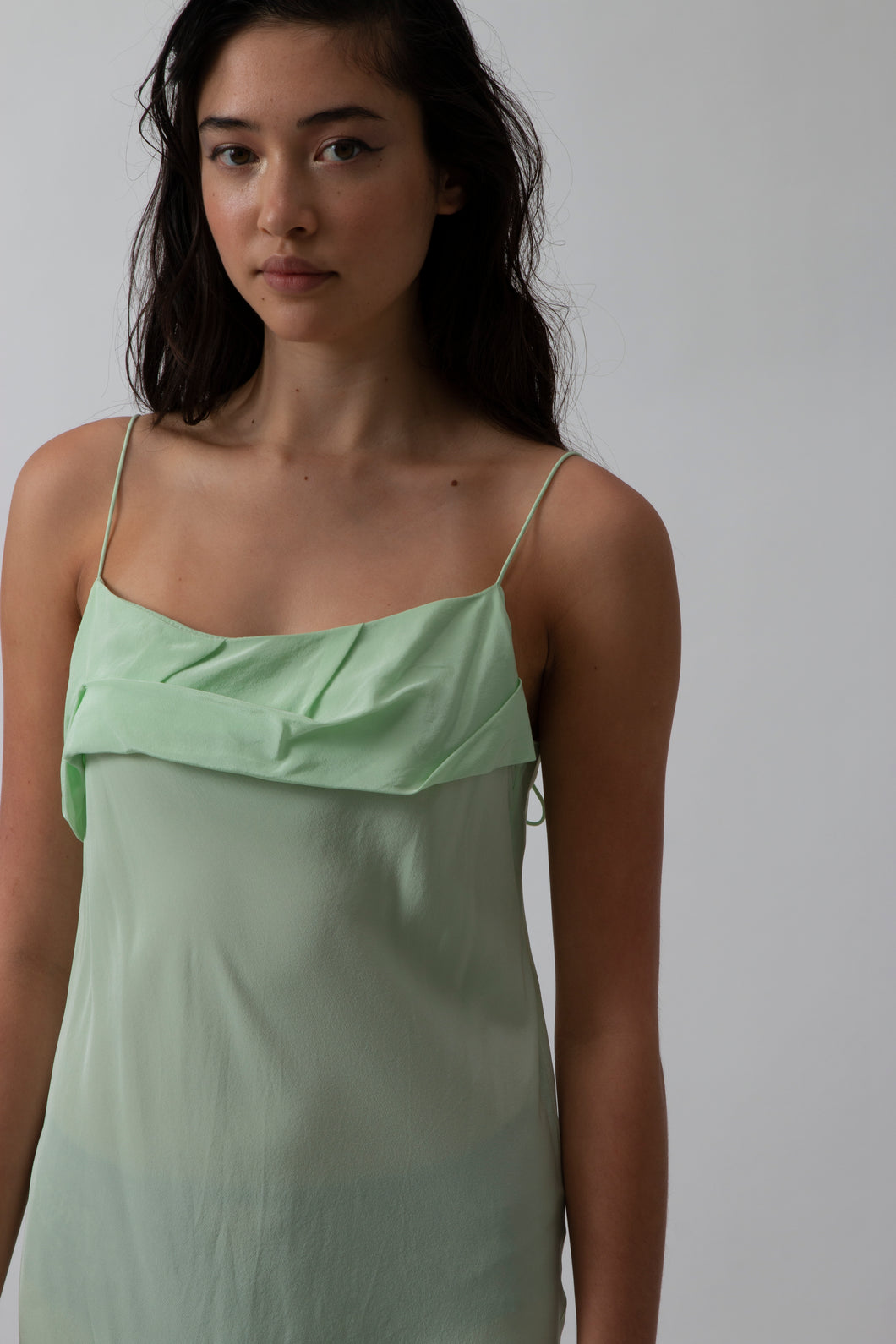 Otherness dress Wasabi silk