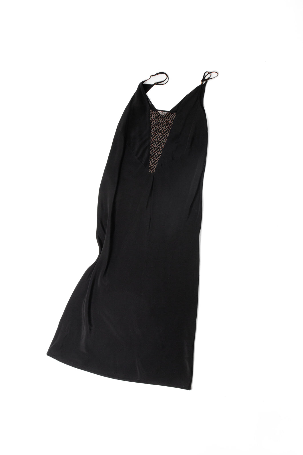 Silk Mesh Black slip