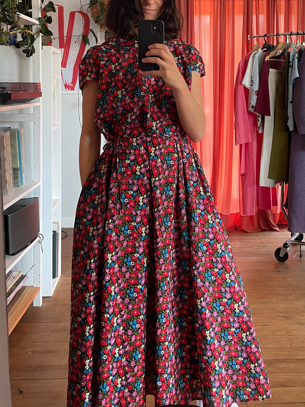 Herodias dress, midnight flora