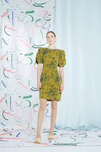 Archive - Lavonia dress, acid bloom, silk