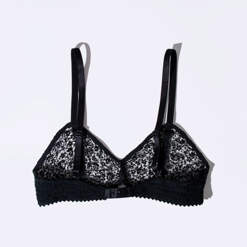 Illy bra, black daisy