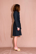 Archive - Cordelia shirt dress, charcoal pinstripe
