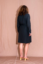 Archive - Cordelia shirt dress, charcoal pinstripe