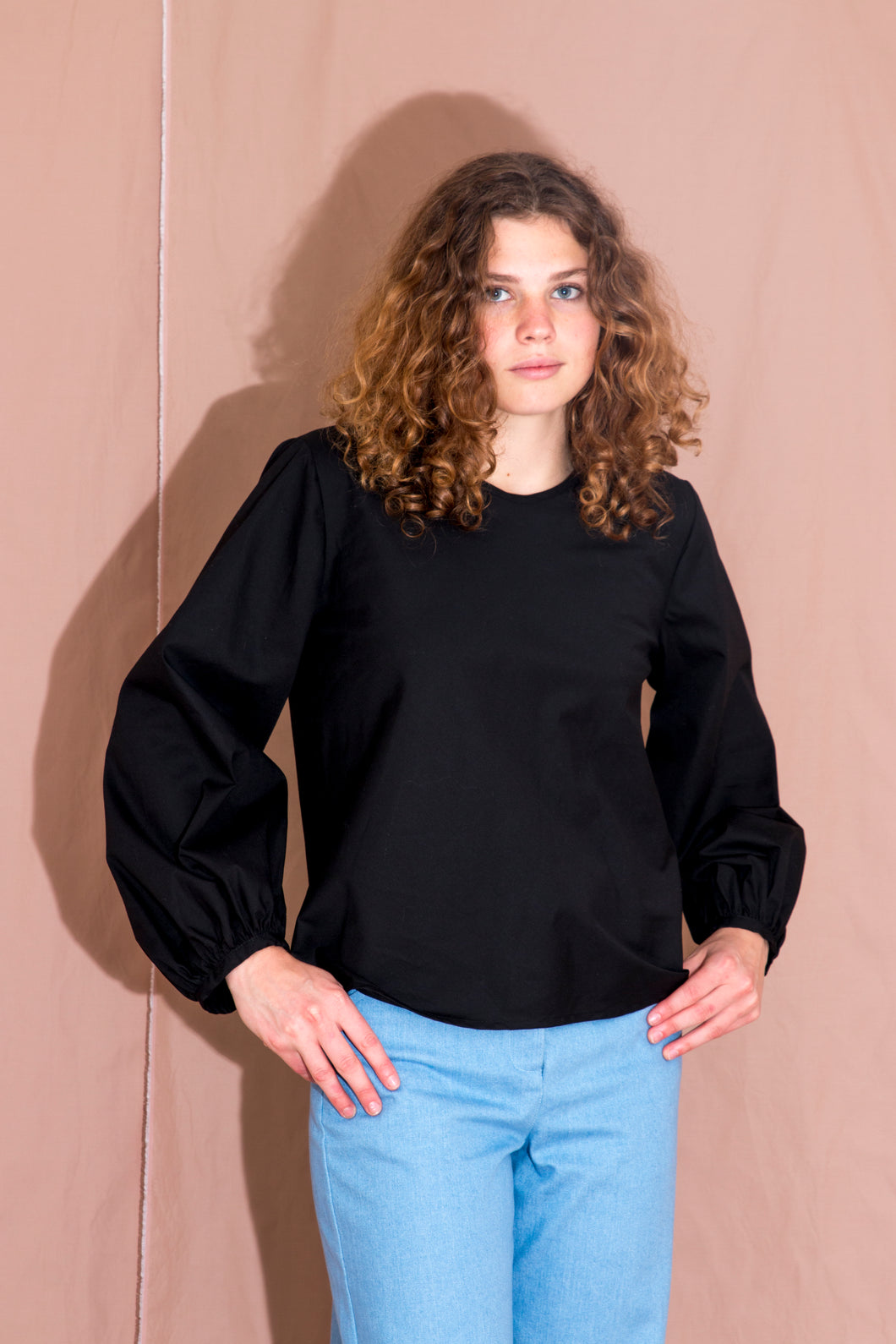 Georgette Top, black