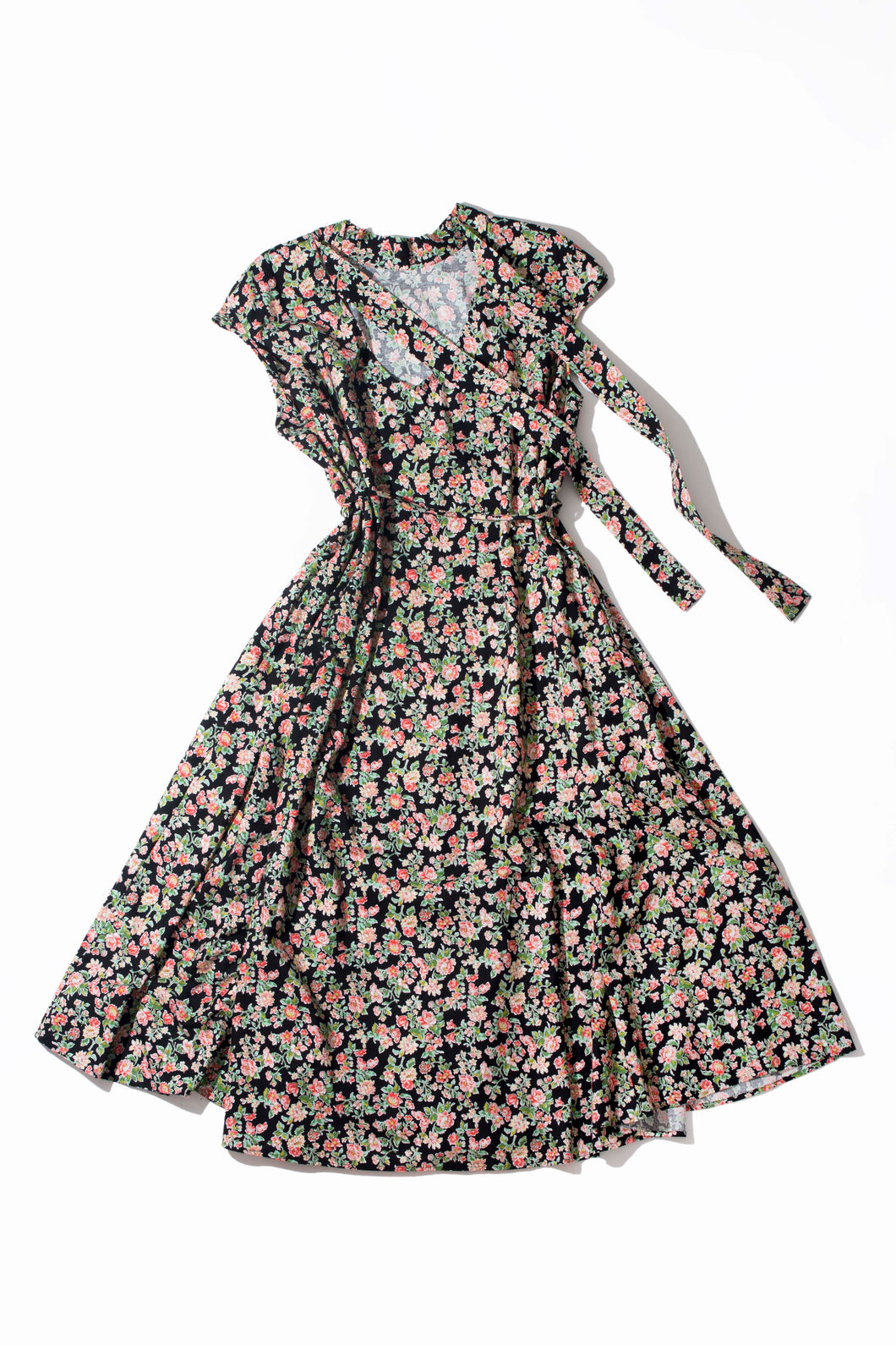 Herodias dress, black luminous bloom