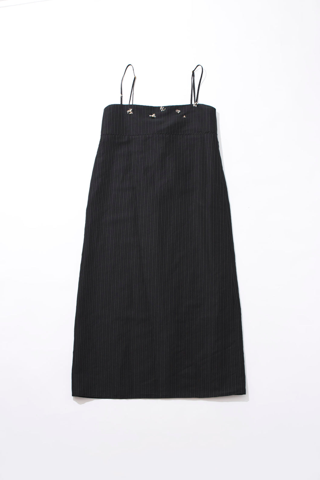 Rhode dress, black pinstripe
