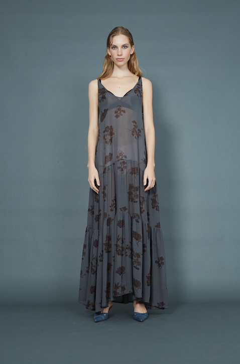 Melodious dress, floating flora
