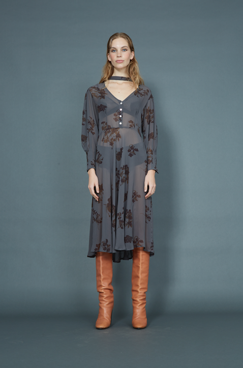 Sample - Quinta dress, flora pool