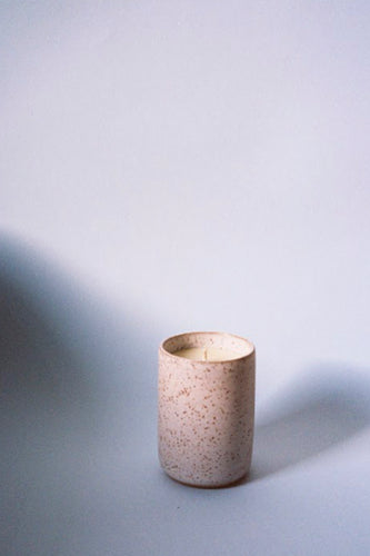 Ingrid Starnes X Fiona Mackay Arcadia candle, ceramic, alabaster