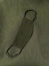 Olive silk mask