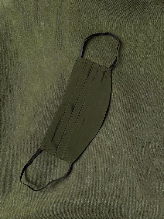 Olive silk mask